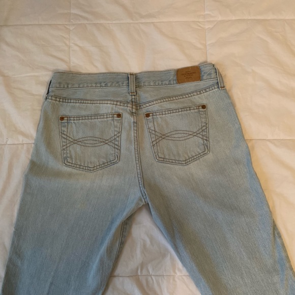 Vintage Y2k Abercrombie Light Wash Low-Rise Flare Jeans - Picture 6 of 13